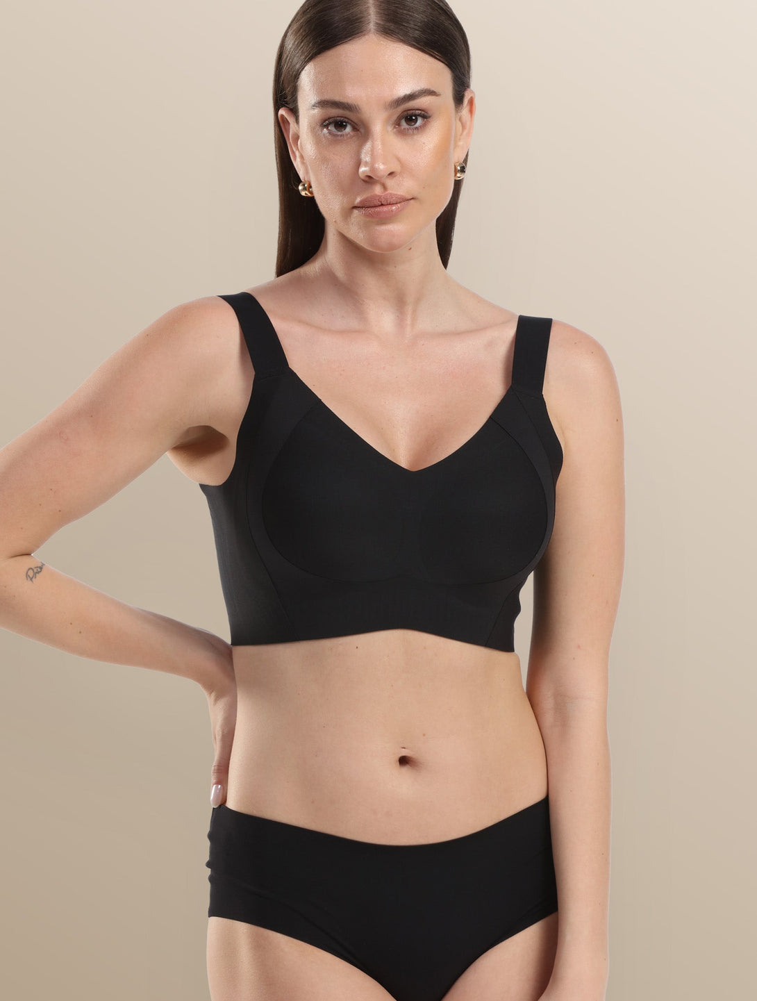 Comfelie Seamless Bra 6.3 Inch Ultra Wide Full Coverage 
